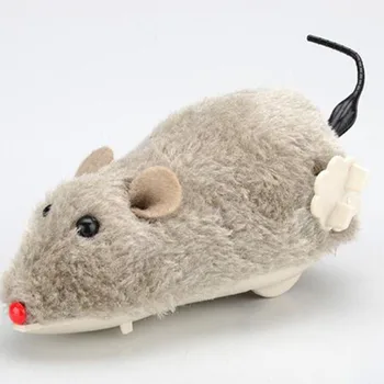 

Dog Toys Creative Funny Clockwork Spring Power Plush Mouse Toy Cat Dog Playing Toy Mechanical Motion Rat Petshop