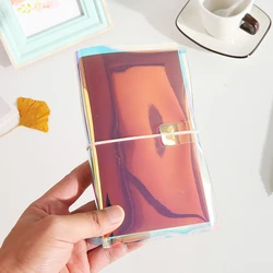 Bloc notes Portable en PVC, bloc notes Laser, planificateur de voyage, Agenda quotidien, hebdomadaire, papeterie pour bricolage 