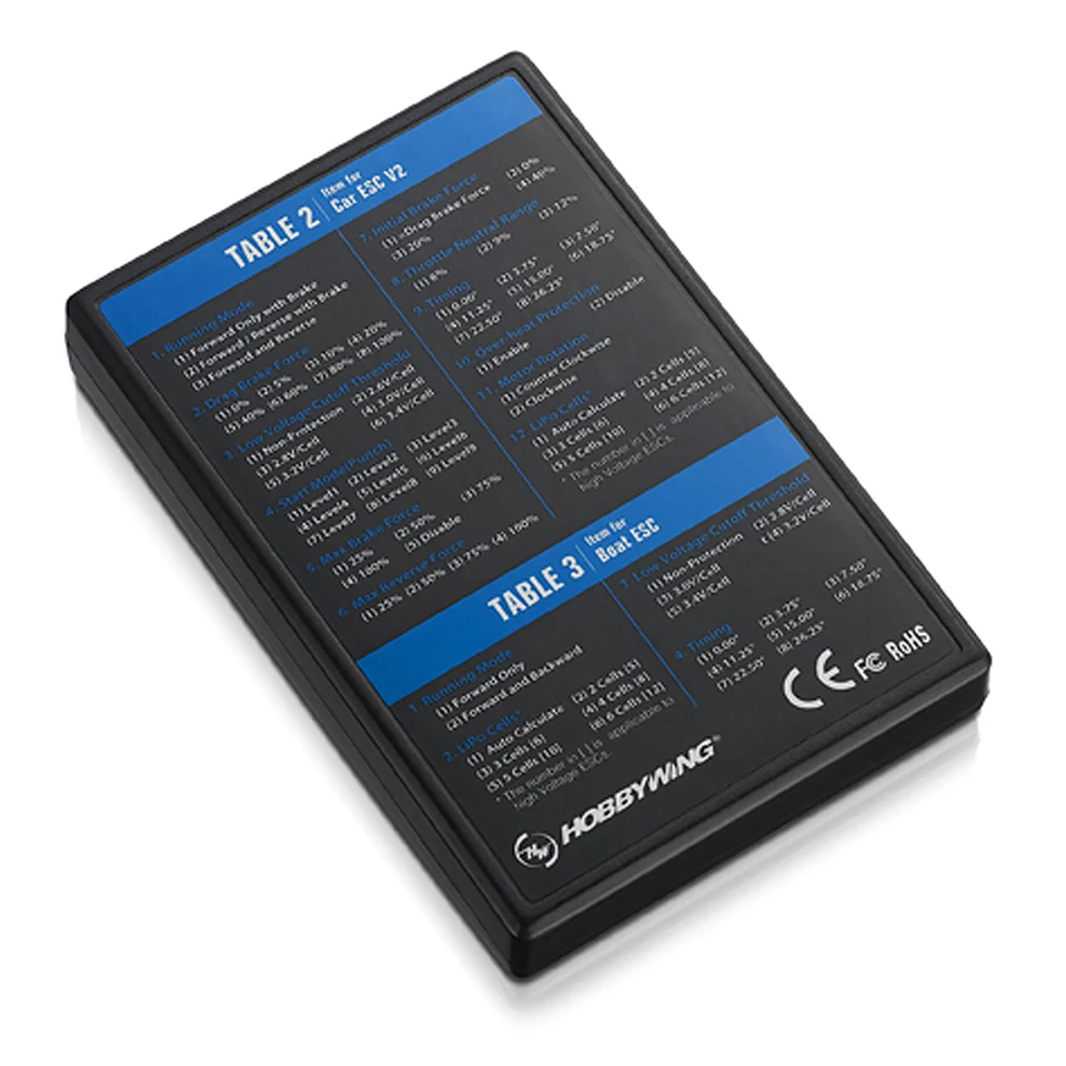 Carte De Programme LED Pour ESC Hobbywing - Compatible Platinum V1/V2, Flyfun V5