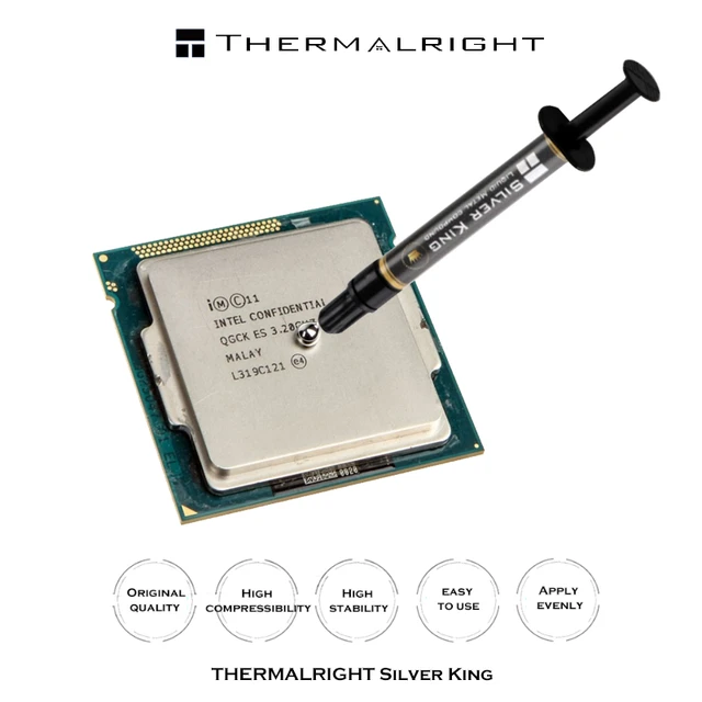 Thermalright Thermal Silicone Grease Paste 79w/m-k Liquid Metal Compound  For Pc Cpu Cooler Heat Dissipation 1g 3g Silver King - Pc Components  Cooling & Tools - AliExpress