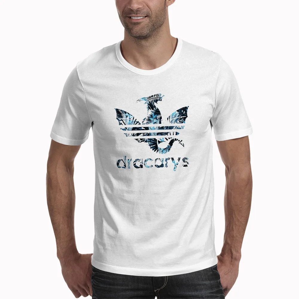 Футболки «Игры престолов» Dracarys мужские футболки harajuku в винтажном стиле Camisetas hombre футболка уличная мужская одежда - Цвет: xwt-0341