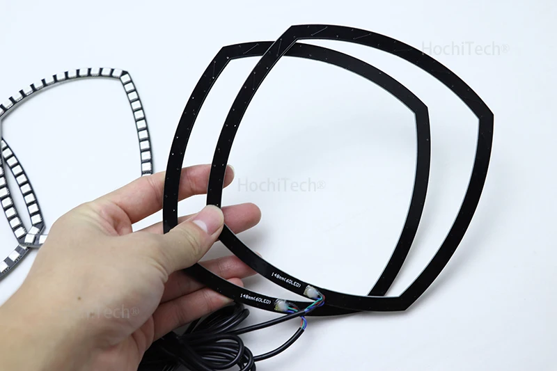 for Dodge Charger SXT Plus 2011 2012 2013 RGB LED Angel Eyes Multi-color with Halo Ring Remote Control Headlight