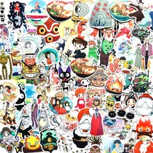 100 шт милые vsco Хаяо Миядзаки Унесенные призраками аниме наклейки s домашний настенный чемодан граффити наклейка для ноутбука детские игрушки