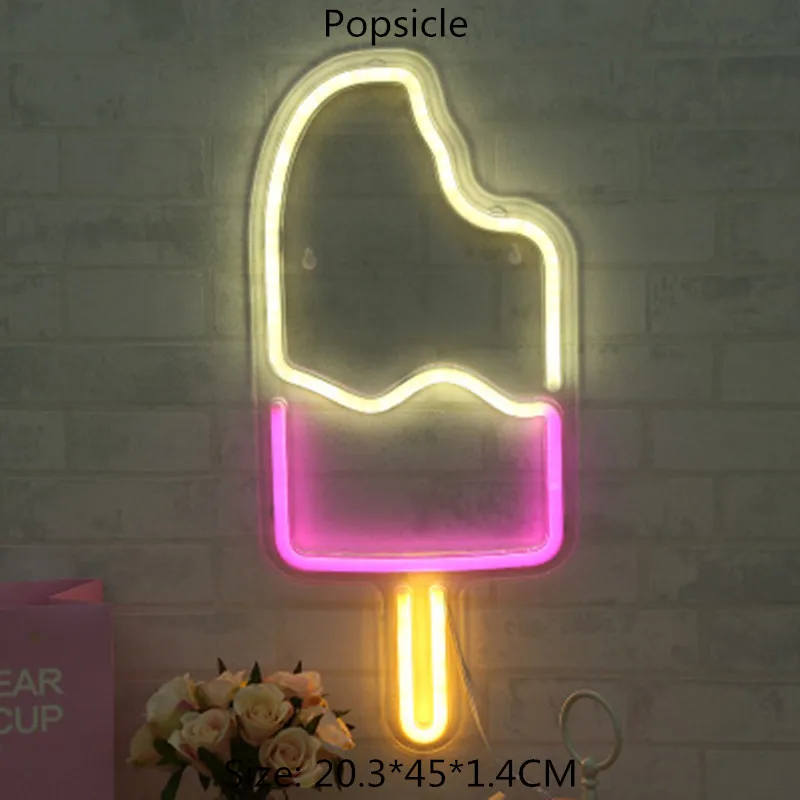 Günstig LED Neon Licht Neon Zeichen mit Panel Lampen Neon Gelb Weihnachten Urlaub Partei Bar Kunst Dekoration Wand Lichter Gebäck Display