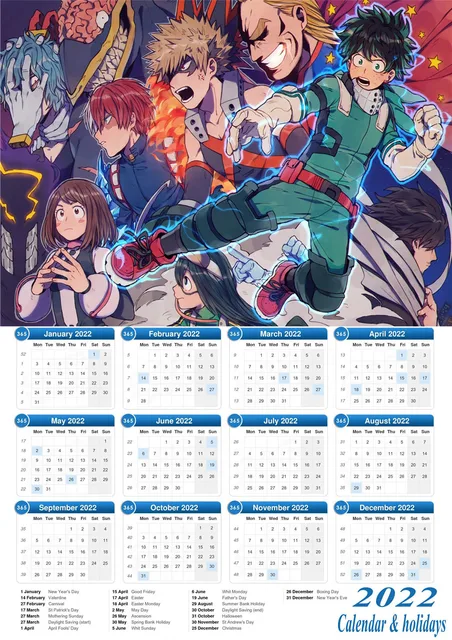 Animazement 2022 Schedule Japanese Classic Anime Poster Retro Coated Paper 2022 Calendar Poster  Personalized Painting For Living Room Bar Decoration Wall|Wall Stickers| -  Aliexpress
