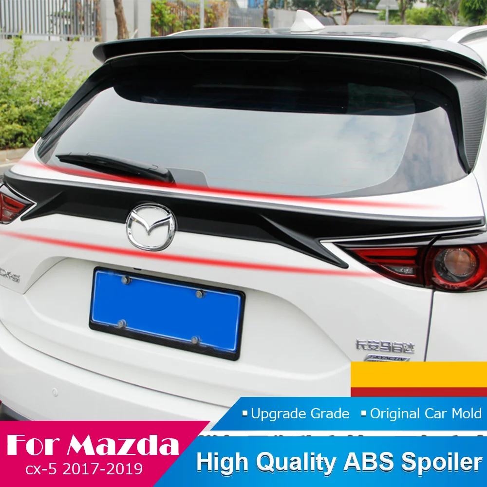 AITWATT для Mazda CX 5 CX5 задний Средний спойлер 2017 2018 2019 Высококачественный ABS