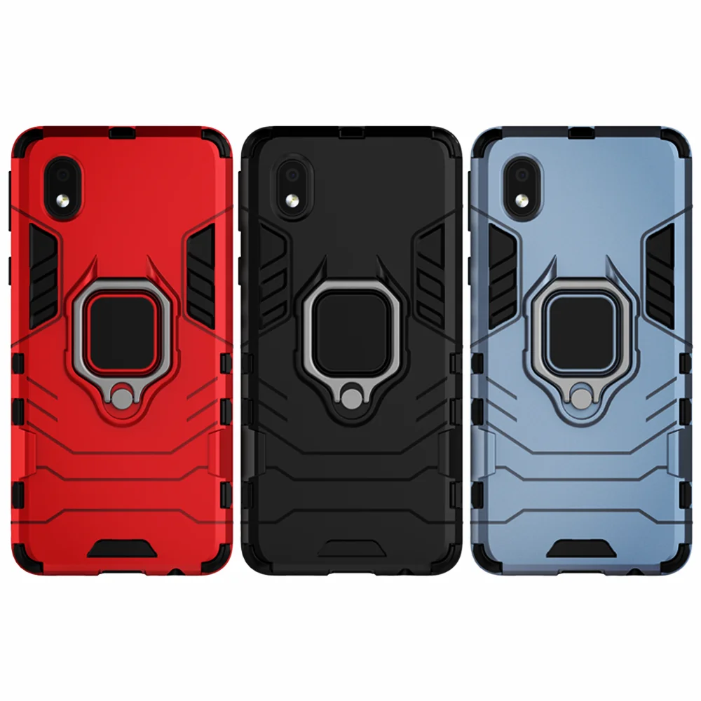 mous wallet Shockproof Armor Case For Samsung Galaxy A01 Core Case Ring Stand Cover For Samsung A01 Core A 01 A01Core Galaxy A01 Coque Funda phone pouches