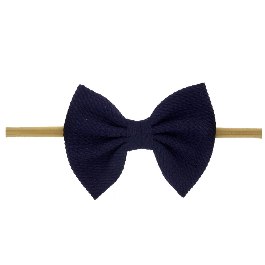 baby solid color Bowknot Headband Kids Girls Hair Accessories New Fashion Children
