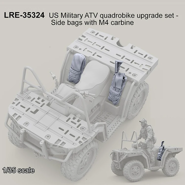 1:35 пропорции смолы Американский Atv локомотив обновление оборудования Карманный Gk белый плесень ручная игрушка модель