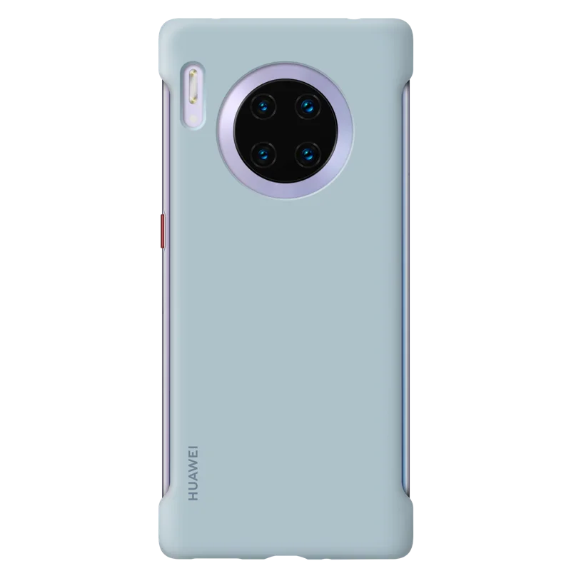 Silicone Light Blue Тема для путешествий от huawei mate 30 Pro 5G чехол оригинальная официальная коробка mate 30 Pro силиконовый кожаный чехол LIO-N29/TAS-L09 - Цвет: Silicone Light Blue