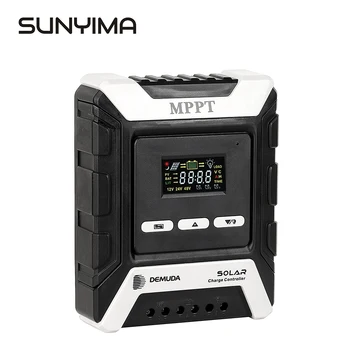 

SUNYIMA MPPT 10/20/30/40/50/60/A Solar Charge Controller Dual USB LCD Display 12V 24V 48V Solar Cell Panel Charger Regulator