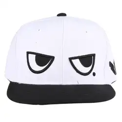 Бейсбольная кепка кепки в стиле хип-хоп черные с вышивкой глаза очки с логотипом в стиле панк Солнцезащитные шапки кости детские Snapback белая