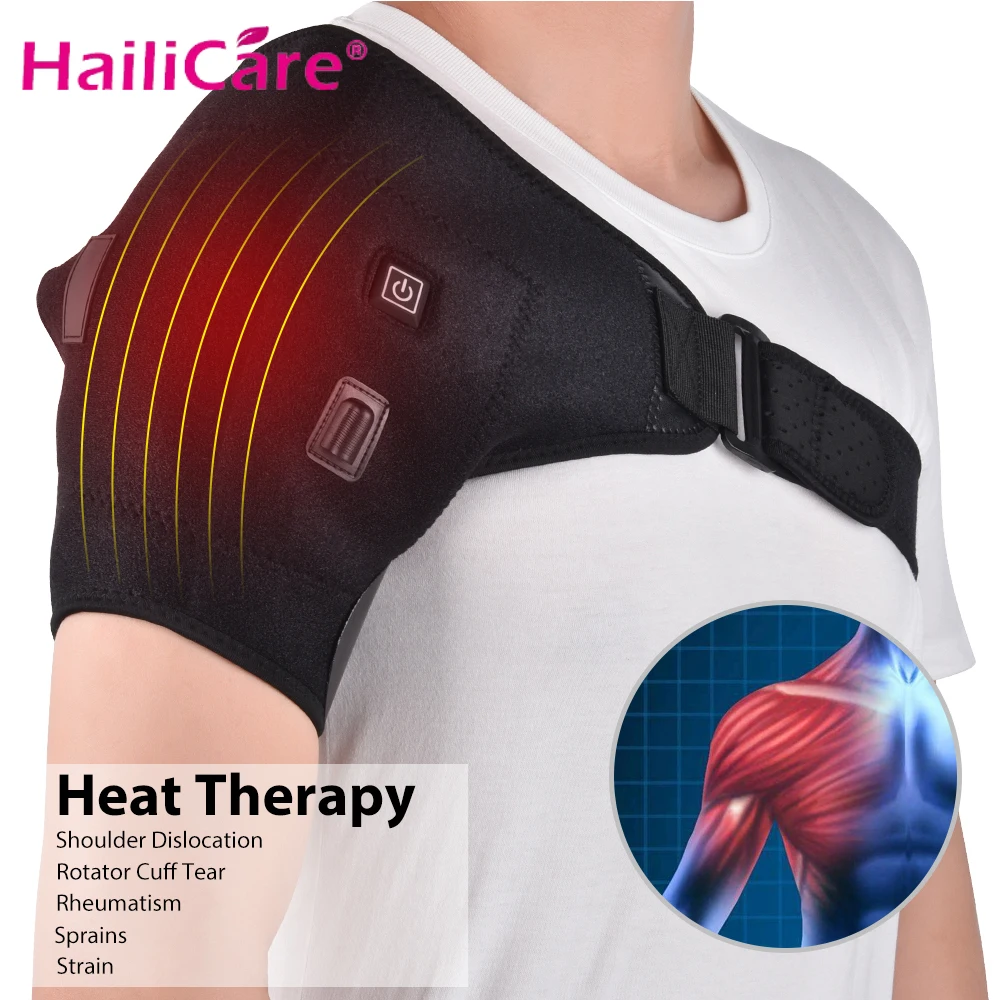 Heat Therapy Shoulder Brace Adjustable Shoulder Heating Pad for Frozen