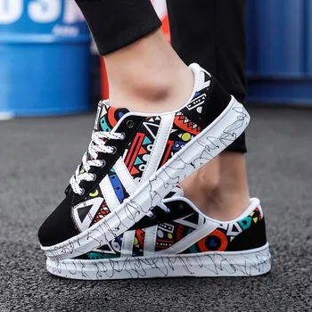 

Men's sneakers fashion casual men's shoes lace-up low-top shoes Student Running Hiking Shoes Случайный человек 2020 New
