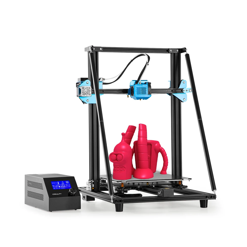 

Creality Daul Z-Axis CR-10 V2 FDM, Precision 0.1mm 3D Printer 350W Two-way Cooling Nozzle , Print Fliament : 1.75mm PLA