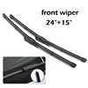 Wiper Front & Rear Wiper Blades Set For Nissan Qashqai J10 2006 2007 2008 2009 2010 2011 2012 2013 Windshield Wiper 24"+15"12" 2