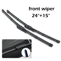 Wiper Front & Rear Wiper Blades Set For Nissan Qashqai J10 2006 2007 2008 2009 2010 2011 2012 2013 Windshield Wiper 24"+15"12" 2