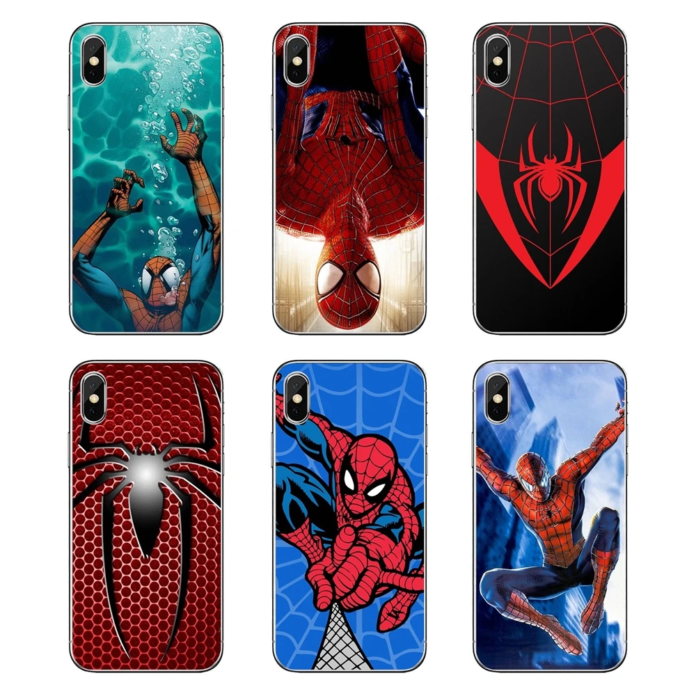 For Huawei P20 Lite Nova 2i 3i 3 GR3 Y6 Pro Y7 Y8 Y9 Prime 2018 2019 Marvel Comics Spider man Transparent Soft Shell Covers |