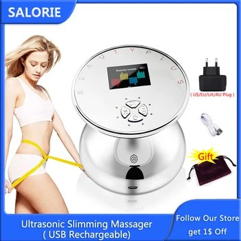 

Electric Full Body Slimming Massager 3-Mode Ultrasonic Cavitation Radio Frequency Facial Massager Fat Burner Machine Shaping