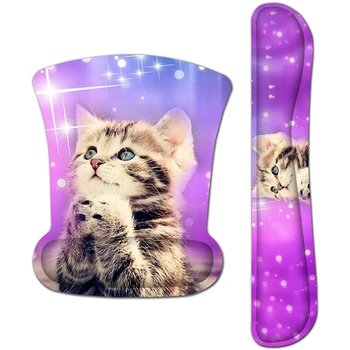 

Keyboard Wrist Rest Pad and Mouse Wrist Rest Support Mouse Pad Set, Non Slip Rubber Base Wrist Support