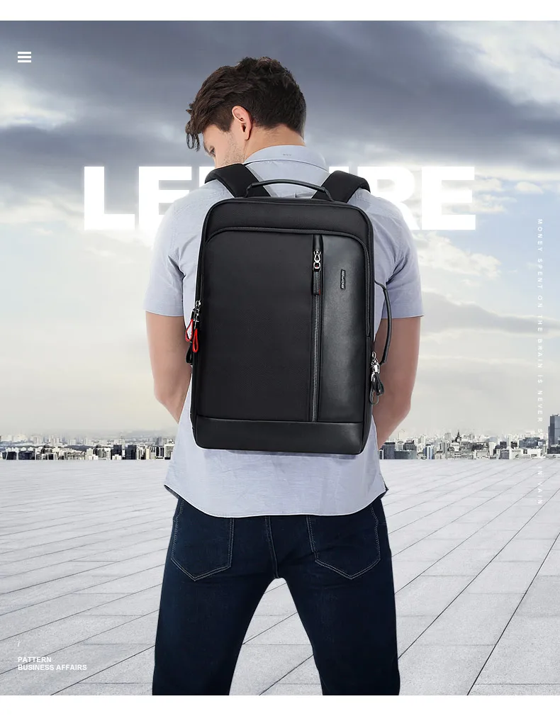 BOPAI Универсальный увеличить ноутбук рюкзаки зарядка через USB 15,6 дюймов для мужчин рюкзак Anti theft большой ёмкость мужской Дорожная сумка