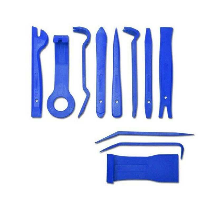 Car Audio Removal Disassembly Tool Set Open Install Repairing Pry Tool Kit plastic pry plates, pliers, screwdriver WWO66
