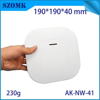 

10 pcs 190*190*40mm new design router plastic pcb enclosure box szomk networking WIFI plastic box electronics junction housing