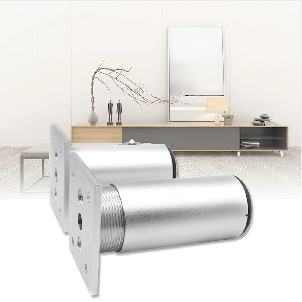 

6/12/18/30cm Breakfast Bar Strong Bearing Adjustable Bed Sofa TV Aluminium Alloy Table Hotel Thread Furniture Leg Cabinet