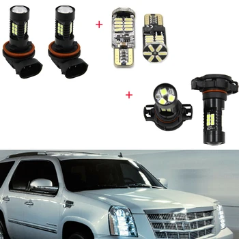 

6pcs White LED Fog Driving DRL Light Bulbs Combo For Cadillac Escalade 2007-2014