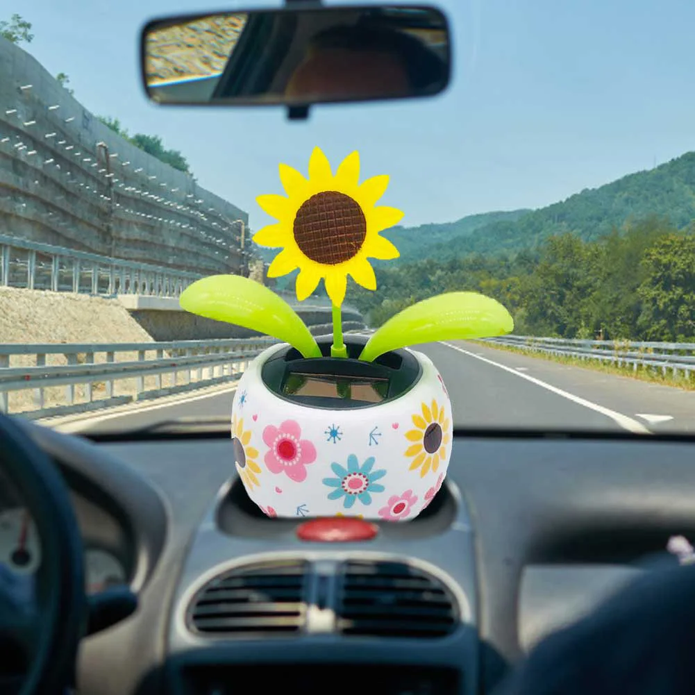 Sunflower Solar Pal Orange Flapping Flap Novelty Fun Gift Ornament Car Home New 
