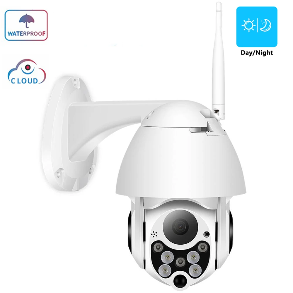 

IP Camera 1080P PTZ Wifi Outdoor Speed Dome Wireless Wifi Security Camera Pan Tilt 4X Digital Zoom 2MP Network CCTV Surveillance