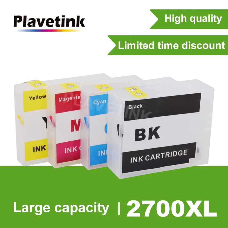 Plavetink чернильный картридж для Canon PGI-2700 XL дозаправочные картриджи для Canon PGI 2700 MAXIFY IB4070 iB4170 MB5070 MB5170 принтер