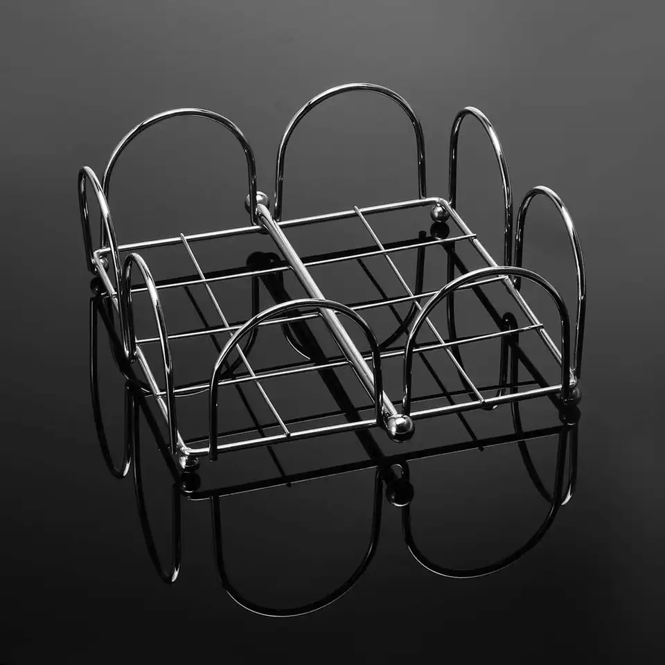 Set Di 3 Portatovaglioli Con Clip Per Anziani - Catena In Acciaio Inox E Clip In Lega Di Zinco - Lunghezza 50 Cm - Eleganti E Pratici