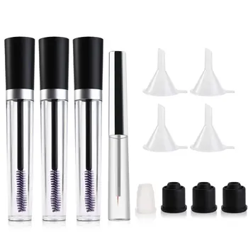 

Etereauty 3pcs 7.5ml Empty Mascara Tube Eyelash Cream Bottles + 1pcs 7ml Eyeliner Bottle Containers + 4pcs Funnel