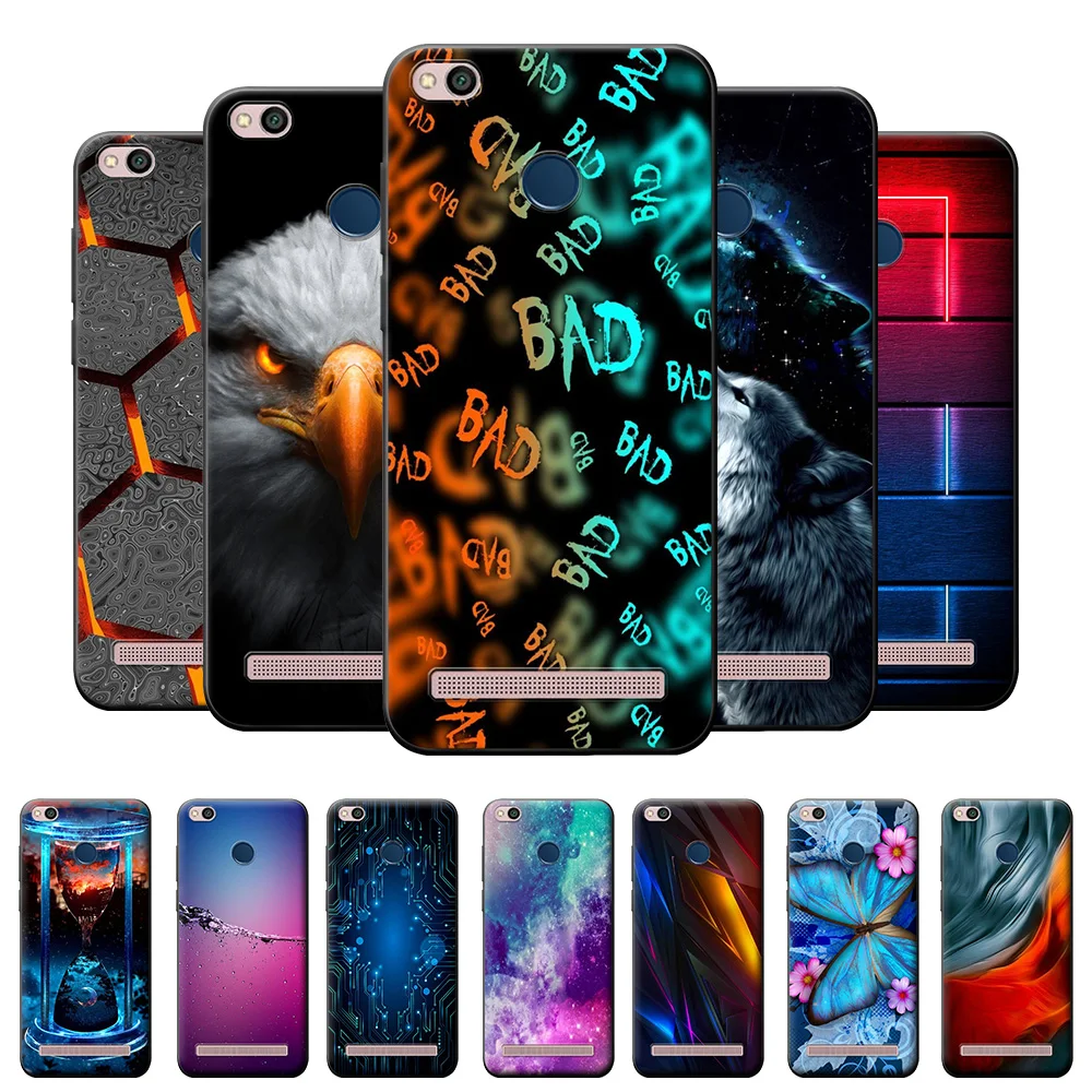 Funda de silicona para Xiaomi Redmi 3 S, funda suave de estilo geométrico para Redmi 3 S, carcasa de TPU para Redmi 3 S 3 S