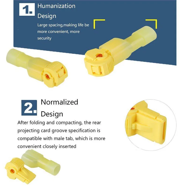 60 шт. самозачистки электрические t-tap провода Лопата Разъем набор провода терминалы обжимной ассортимент наборы VJ-Drop