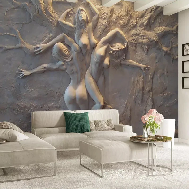 Custom-Wallpaper-European-3D-Stereoscopic-Embossed-Abstract-Beauty-Body-Art-Background-Wall-Painting-Living-Room-Bedroom (3)