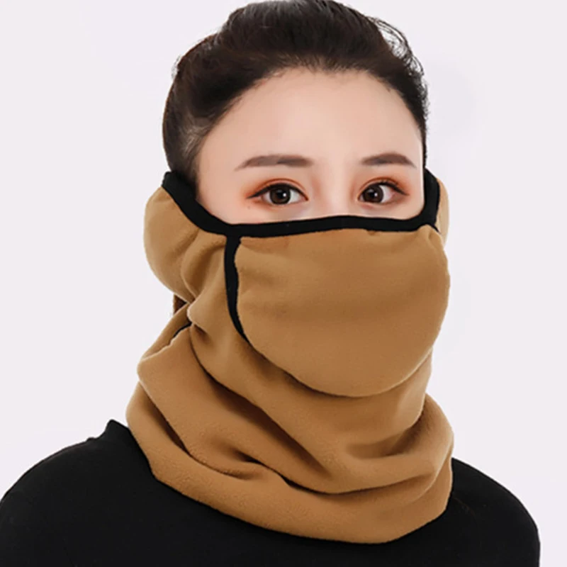 Men Women Earmuffs Dustproof Warm Mask Winter Outerdoor Riding Running Cycling comfortable Fit the face contour - Цвет: Coffee