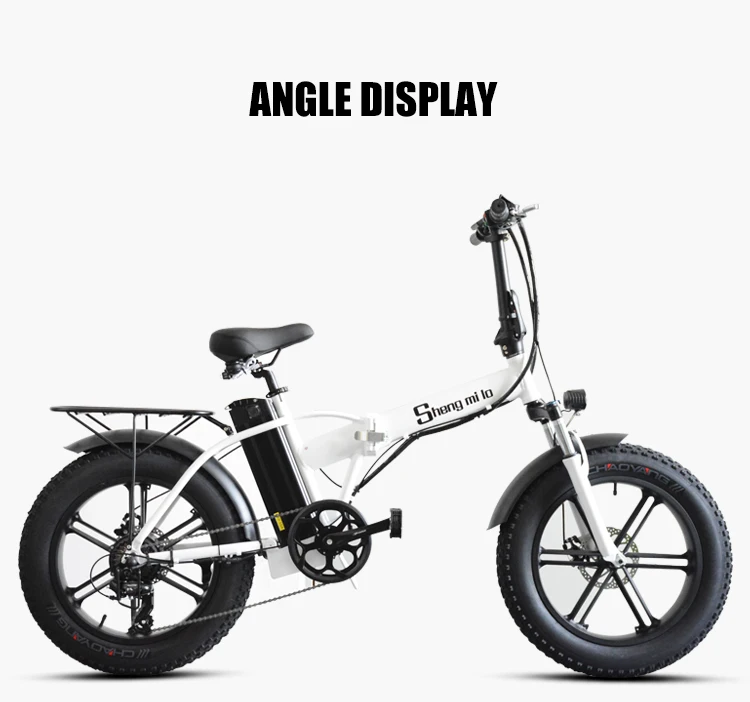 Sheng milo Электрический велосипед ebike 48V500W Электрический горный велосипед электрический складной велосипед 4,0 Толстая шина 48V15AH литиевая батарея