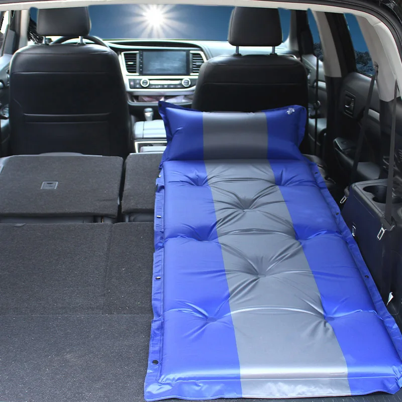 Car auto inflated mattress SUV special vehicle middle bed trunk traveling bed air cushion bed self driving traveling mattress - Название цвета: Золотой