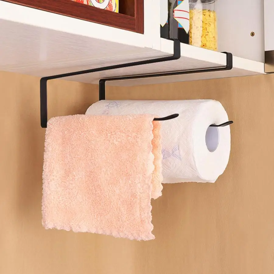 Kitchen Toilet Paper Holder Tissue Hanging Rack Hanger Creative Cabinet Roll Organizer Towel Stand | Обустройство дома
