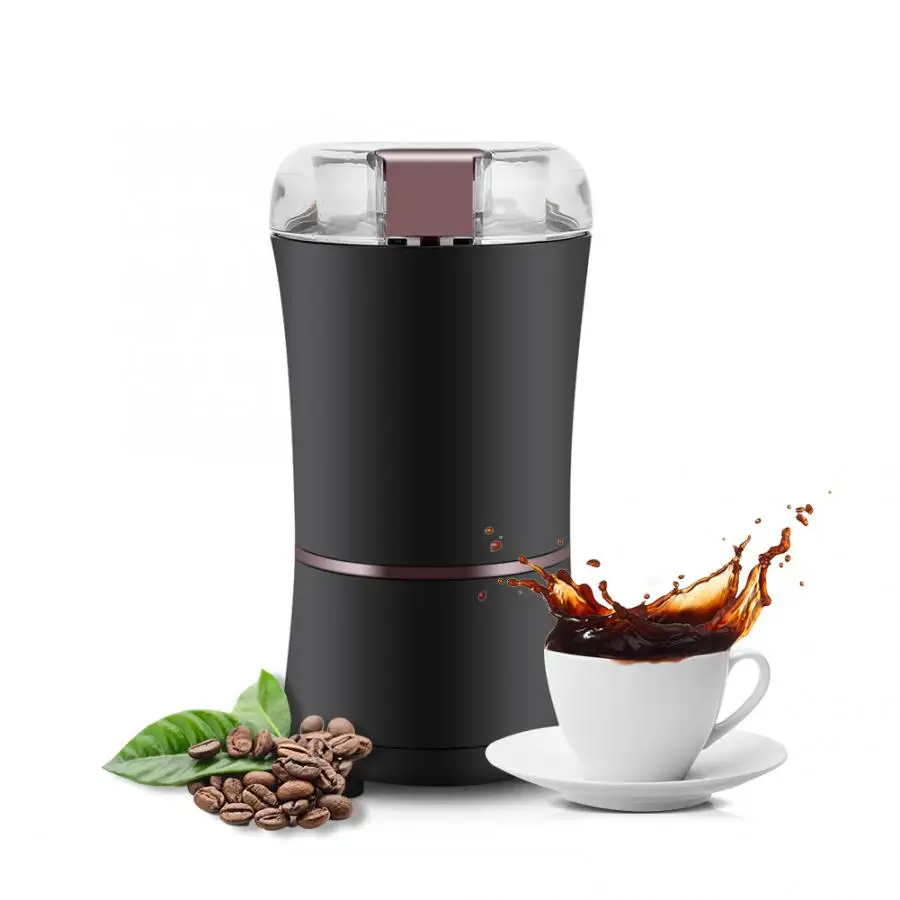 400W Powerful Stainless Steel Blade Low Noise Portable & Compact Grinding Tools for Spices,Pepper,Herbs,Nuts Coffee Grinder Electric Coffee Bean Grinder Electric Mill Spice Grinder Cord Storage