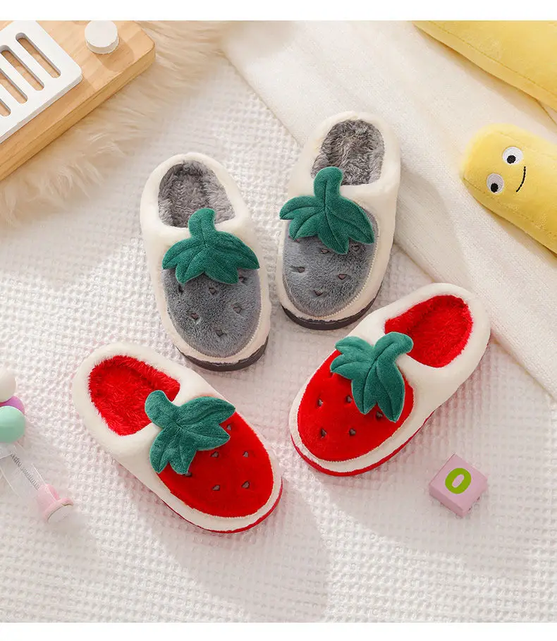 Children's Slippers Winter Kids Cartoon Keep Warm Cotton Shoes Boys Girls Indoor Home Slippers Children Baby Toddler Slippers best leather shoes