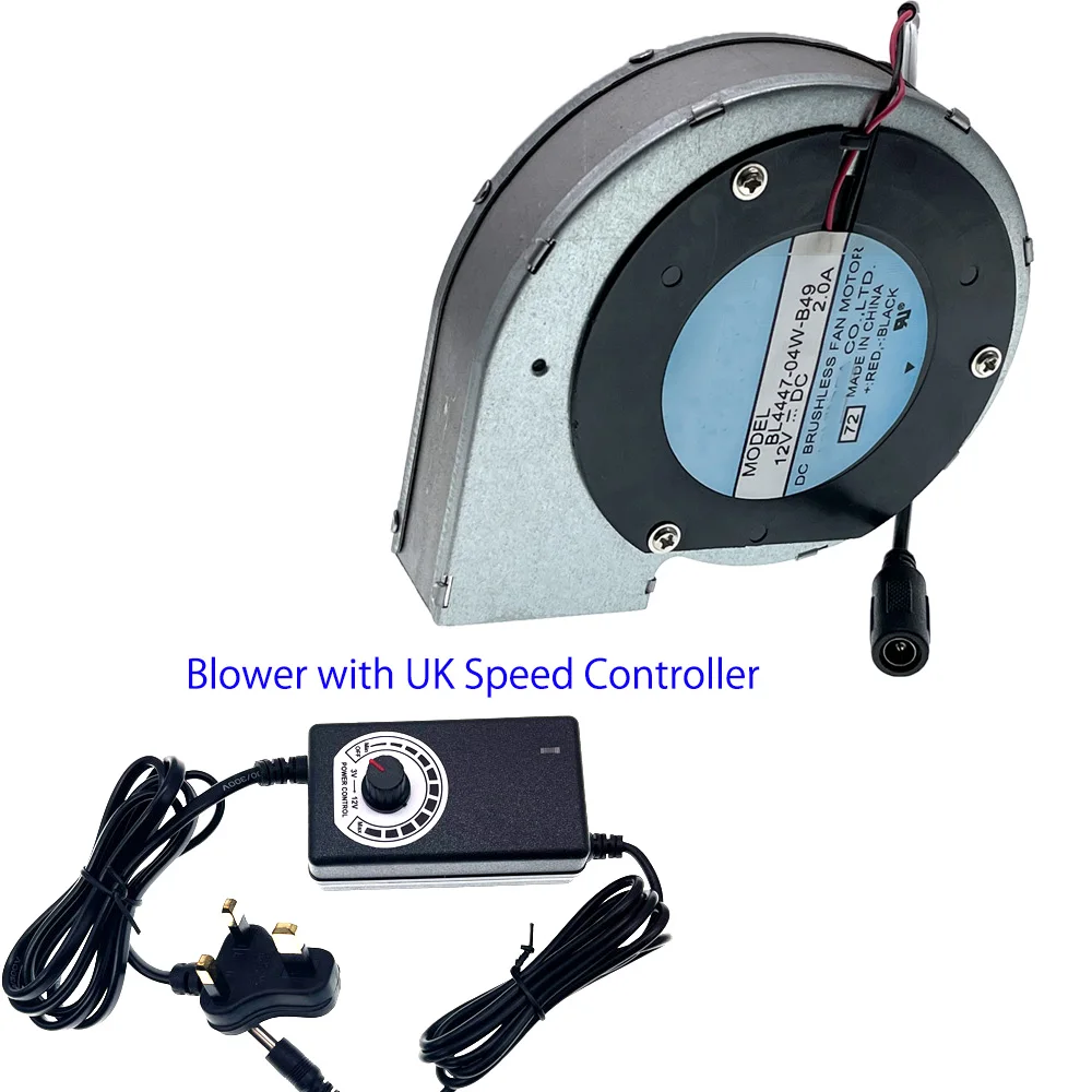 Ventilador Nmb para Churrasco Bl444704w-b4971 dc 12v 2a Turbo Velocidade Ventiladores de Controle Ajustáveis - Imagem 3