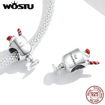 

Cup Charm WOSTU 2020 New 925 Sterling Silver Hot Chocolate Ice Cream Beads Charms for Bracelets Necklaces Silver Jewelry FIC1495