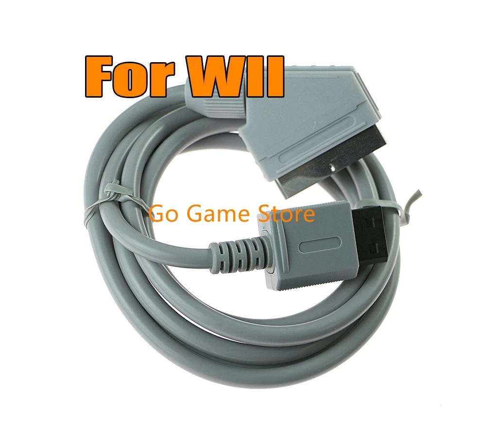 1pc para wii u ntsc console 1.8m rgb scart cabo de cabo hd hdtv av cabo