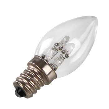 

Vintage E12 LED Candle 0.5W Light Bulb DC 220V 80LM Glass Warm White Dimmable Lighting Lamp Home Indoor Decor