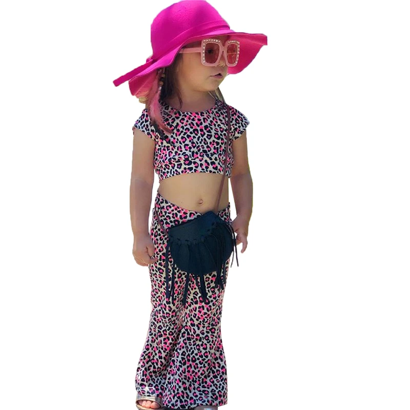 Новое поступление 2020 комплект одежды для маленьких девочек шикарная футболка с