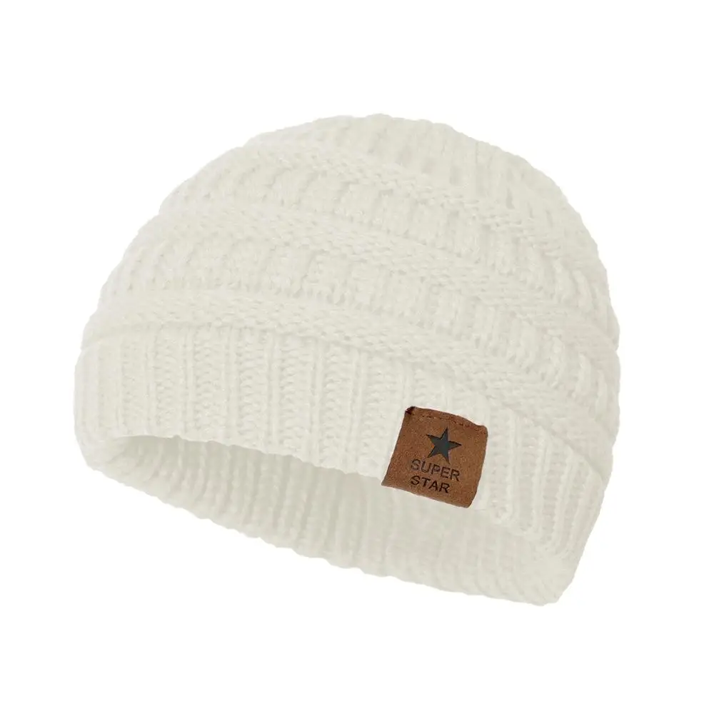 Зимние мягкие теплые вязаные детские шляпы, детские шапки, Милые Удобные зимние шапки для малышей, повседневные шапочки для мальчиков и девочек - Цвет: Color 6