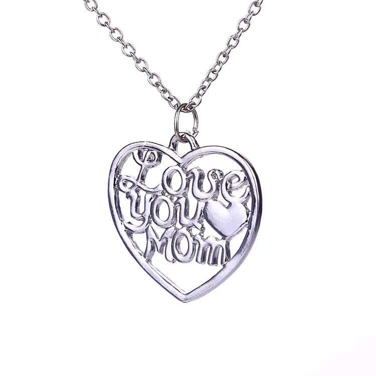 Ожерелье с надписью I Love you mom's day | Украшения и аксессуары